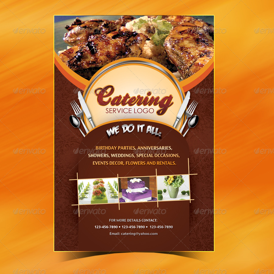 Catering Menu Template (Flyer) by owdesigns GraphicRiver